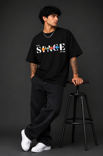 Astronaut Oversized Graphic T-Shirt | Premium 100%Cotton ( 220GSM )