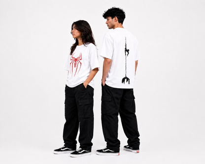 Make a bold statement with this premium Spider Graphic Oversized T-Shirt, designed for those who love modern streetwear and standout fashion.