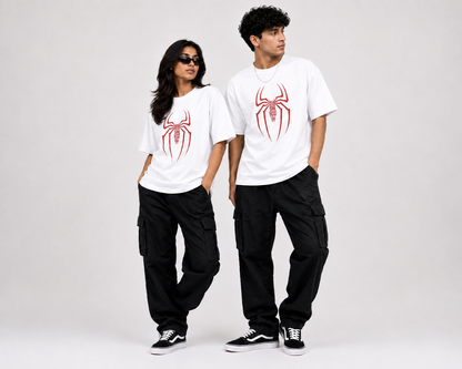 Make a bold statement with this premium Spider Graphic Oversized T-Shirt, designed for those who love modern streetwear and standout fashion.