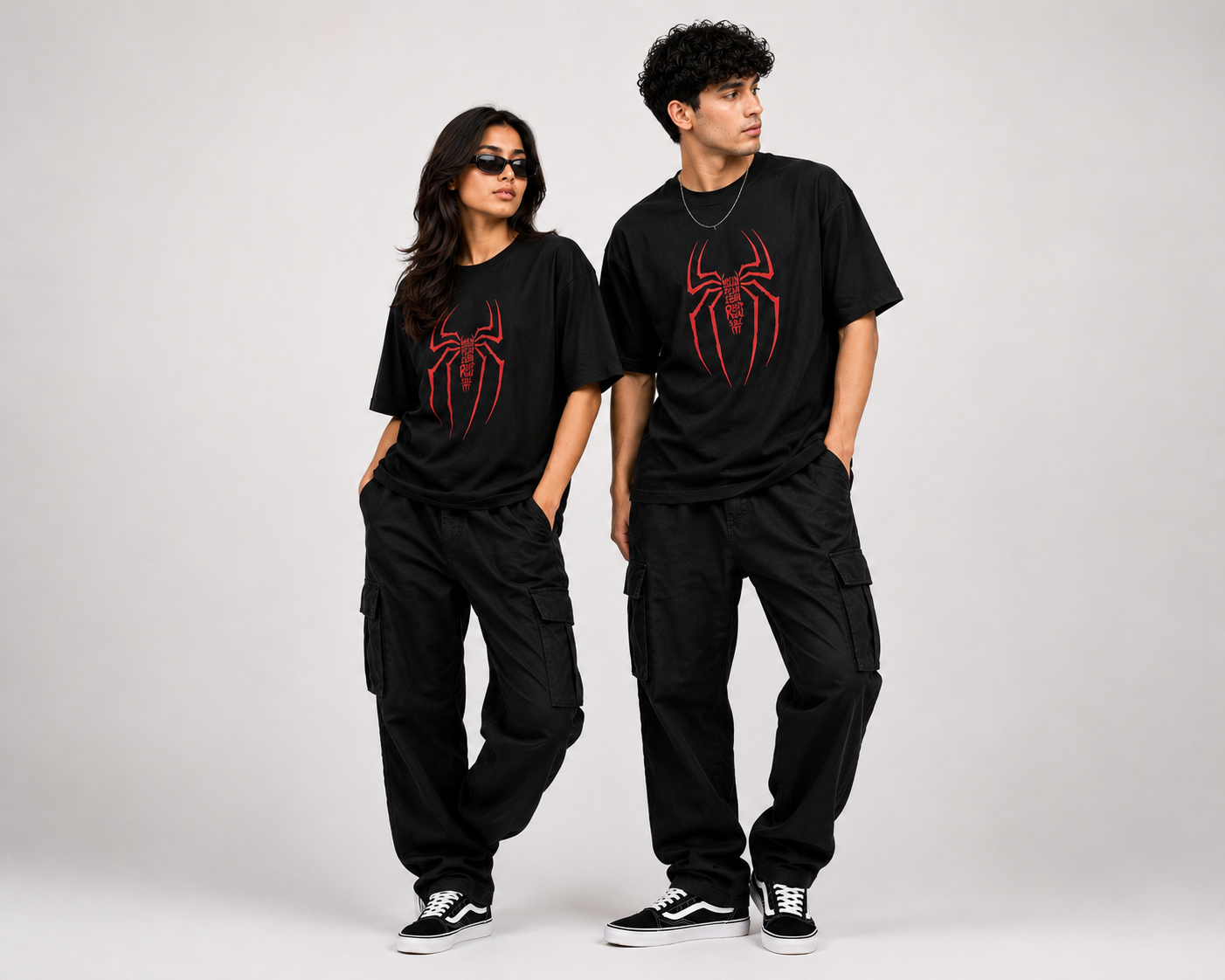 Make a bold statement with this premium Spider Graphic Oversized T-Shirt, designed for those who love modern streetwear and standout fashion.