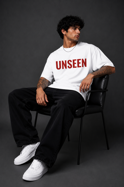 Men Oversized Graphic Printed T-Shirt | Abstract Streetwear Back Print | Premium 220 GSM Cotton