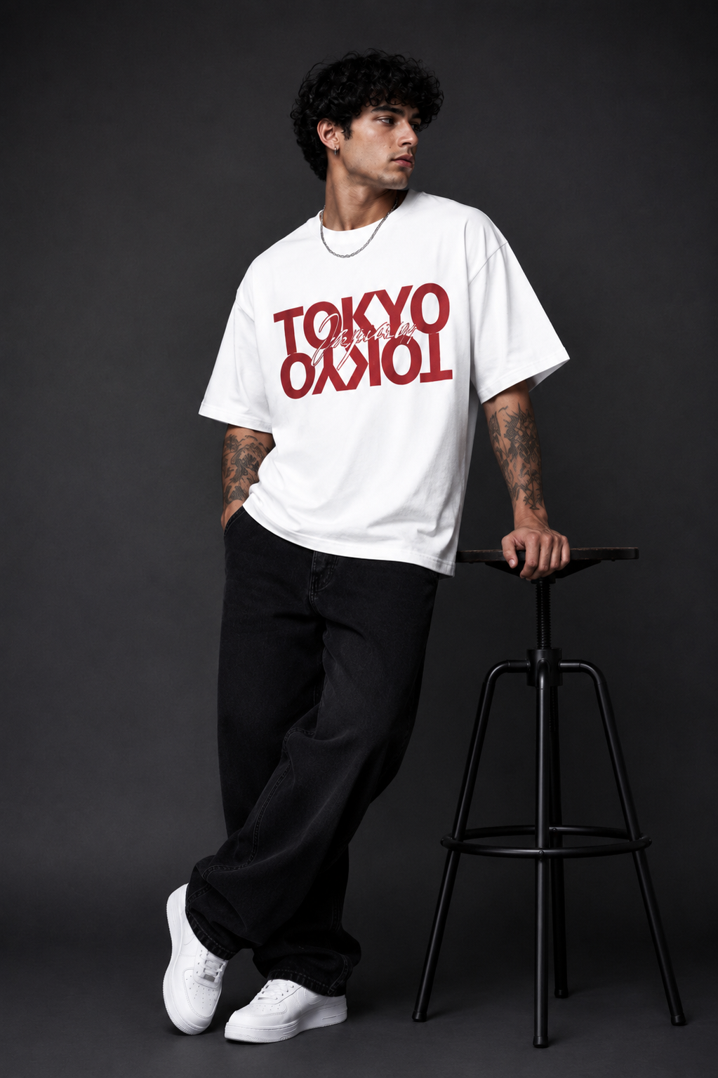 The Drift King Oversized Graphic T-Shirt is crafted for those who live life in the fast lane.