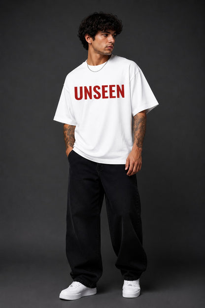 Men Oversized Graphic Printed T-Shirt | Abstract Streetwear Back Print | Premium 220 GSM Cotton