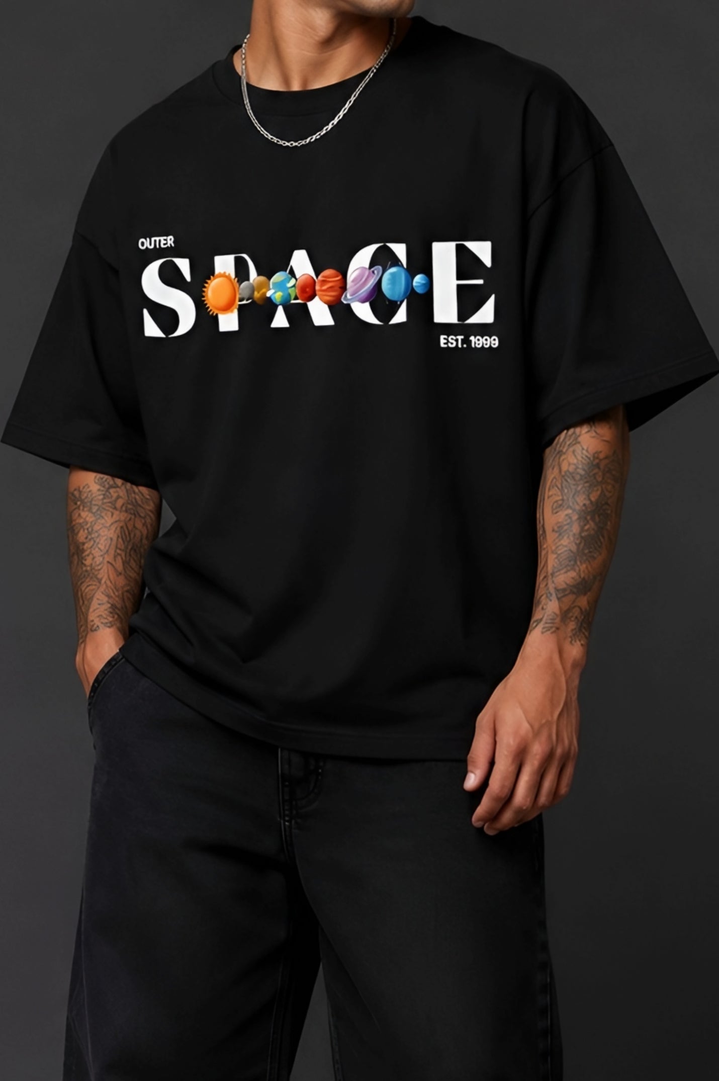 Astronaut Oversized Graphic T-Shirt | Premium 100%Cotton ( 220GSM )